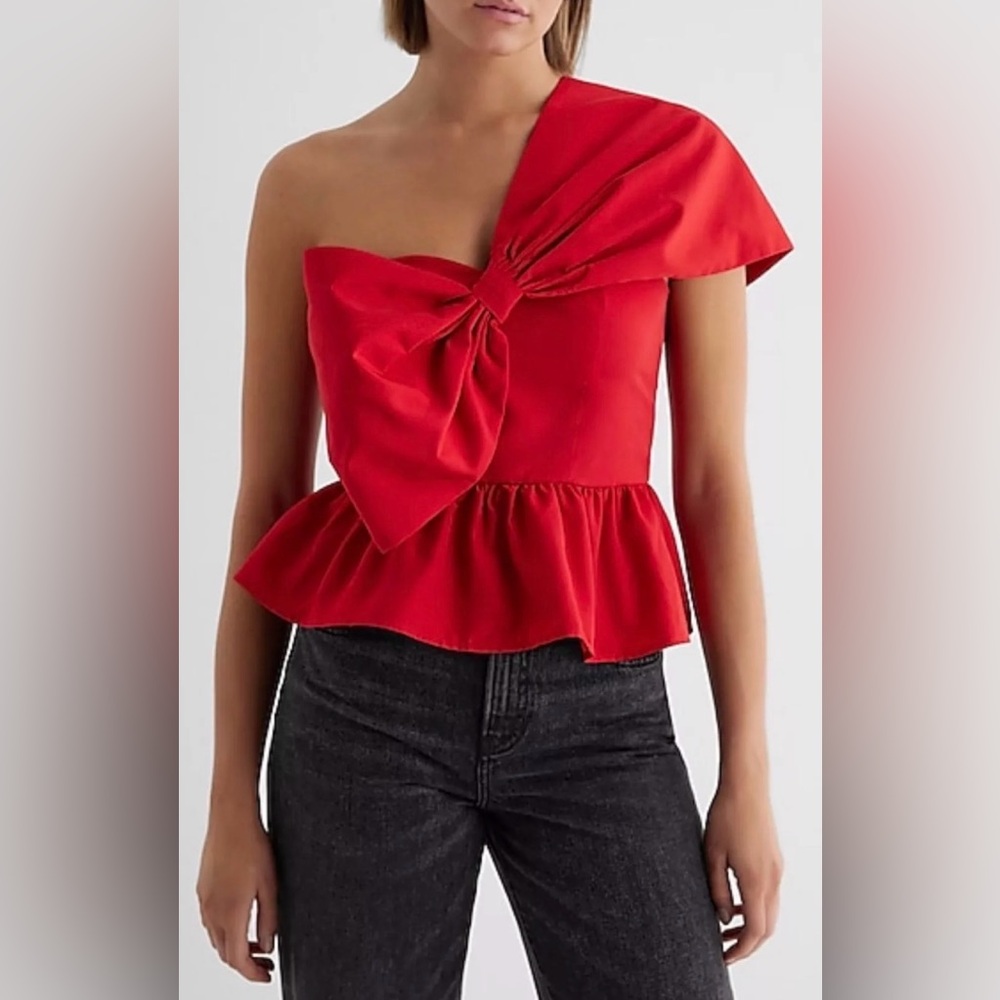 Express red bow top small